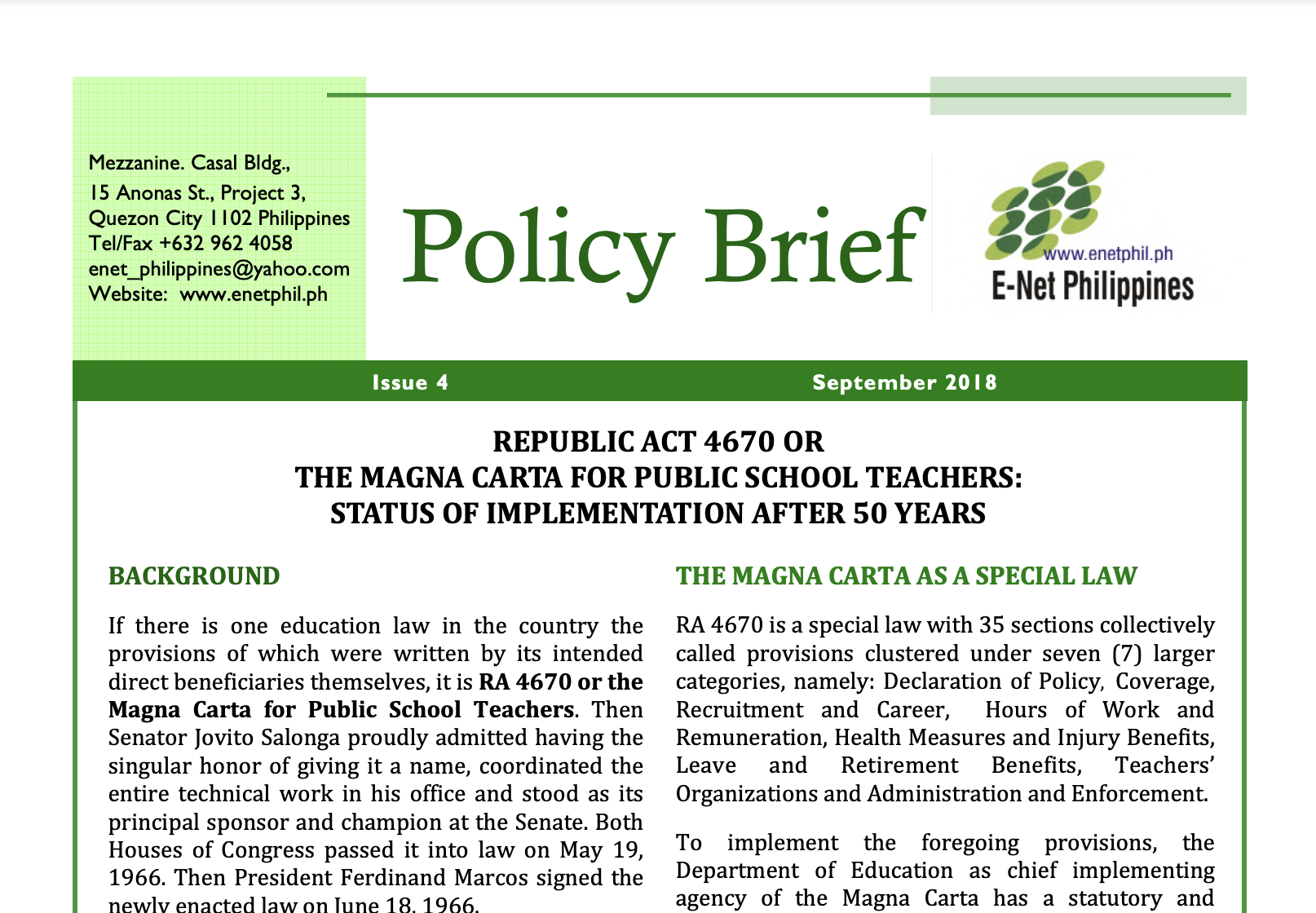 Read more about the article The Magna Carta for Public School Teachers Status of Implementation After 50 Years