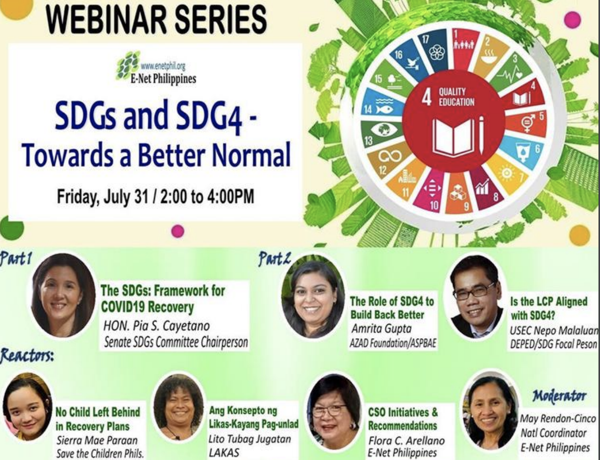 Read more about the article SDGs and SDG4 Towards a Better Normal