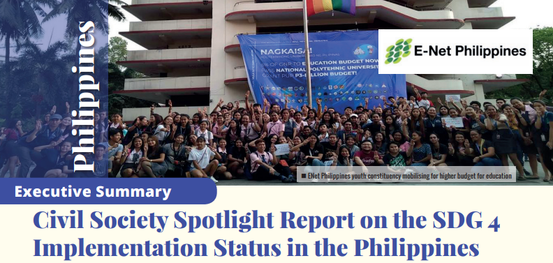 Read more about the article Civil Society Spotlight Report on the SDG4 Implementation Status in the Philippines