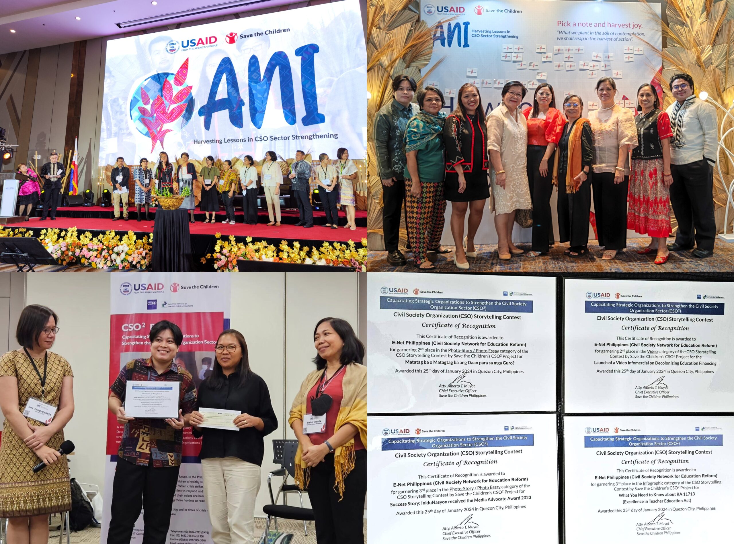 Read more about the article E-Net won four awards in the awarding of Civil Society Organization CSO Storytelling contest
